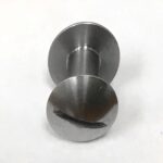 Two piece stainless steel screw fastener