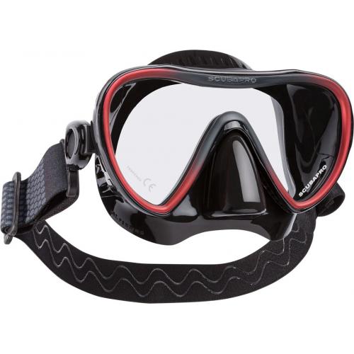 ScubaPro Synergy 2 - Black/Red w/comfort strap