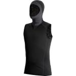 EXOWEAR Hooded Vest Unisex - Black - 2XS