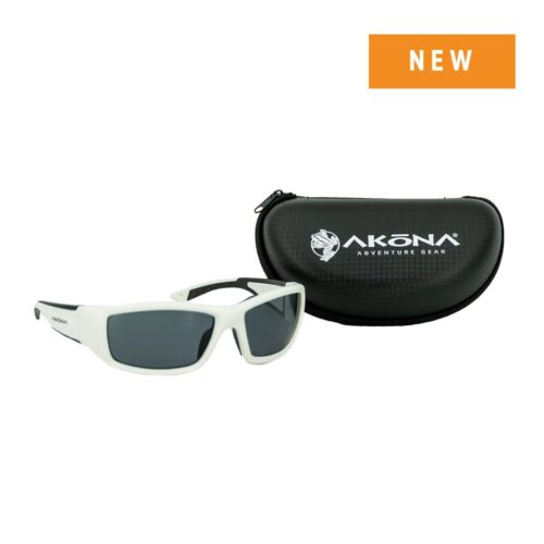 AKONA Rhodes Polarized Sunglass Black w Case