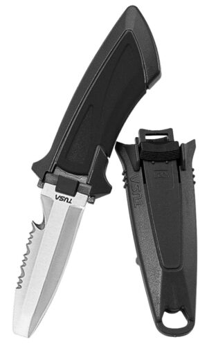 TUSA MINI KNIFE BLUNT TIP - BLACK