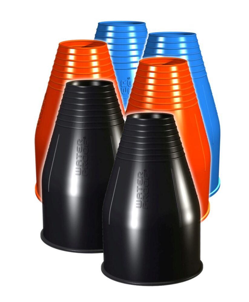 732101 SILICONE WRIST SEALS-BLACK (PAIR), STANDARD SIZE