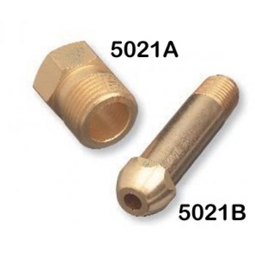 Helium Nut and Nipple - CGA 580 Brass