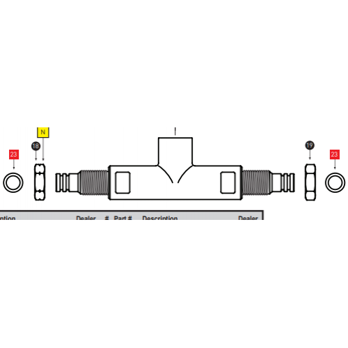 Barrel Jam Nut (Left)