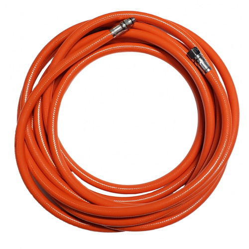 25 FT LOW PRESSURE FLOATING HOOKA RIG HOSE - 3/8x24 ORANGE
