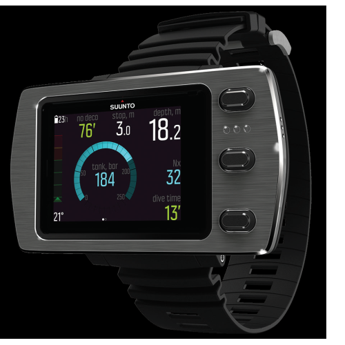 SUUNTO EON STEEL BLACK WITH BOOT AND USB