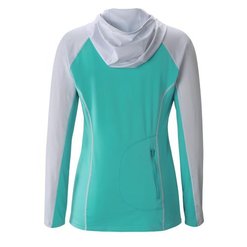 Eclips Hooded Rashguard, Womens, AQU