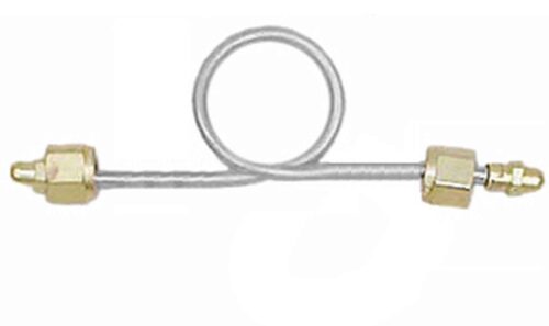 Air Pigtail - CGA 346 - 18" Single Loop Chrome/Brass