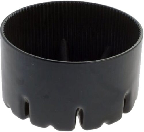 6.9" Round Bottom Tank Boot - Black