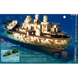 Vandenburg Stern Key West - 3D Dive Site Card