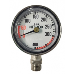 MINI NITROX SINGLE PRESSURE GAUGE ONLY - 400 BAR (NO HOSE OR CONS