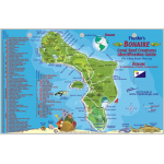 Bonaire Map & Fish ID Card