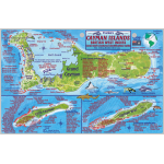 Cayman Islands Map & Fish ID Card