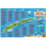 Roatan Map & Fish ID Card