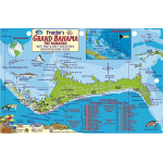 Grand Bahama Map & Fish ID Card