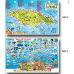 Jamaica Map & Fish ID Card
