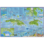 US Virgin Island Folding Guide & Dive Map
