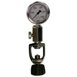 Yoke Tank Checker with 6000 PSI Liquid Filled Gauge & Bleed Screw