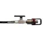 Fill Whip Pneumatic Yoke with 1/4 Turn On/Off Bleed Valve Complet