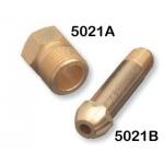 Helium Nut and Nipple - CGA 580 Brass