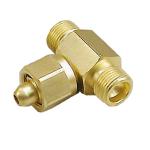 Air Tee Adapter - CGA 346 - Female to Male to Male Brass