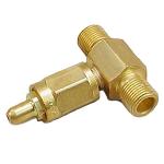 Air Tee Adapter - CGA 347 - Female to Male to Male Brass