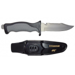 TITANIUM KNIFE - 5'' BLADE - QUICK RELASE CASE TITANIUM KNIFE - 5'' BLADE - QUICK RELASE CASE