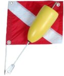 2 Piece Torpedo Float with Vinyl Flag