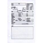 Refill pages for #1719 zippered log book