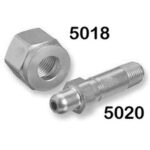 Oxygen Nut and Nipple - CGA 540 Stainless Steel