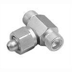 Oxygen Tee Adapter - CGA 540 - Female to Male to Male Stainless S
