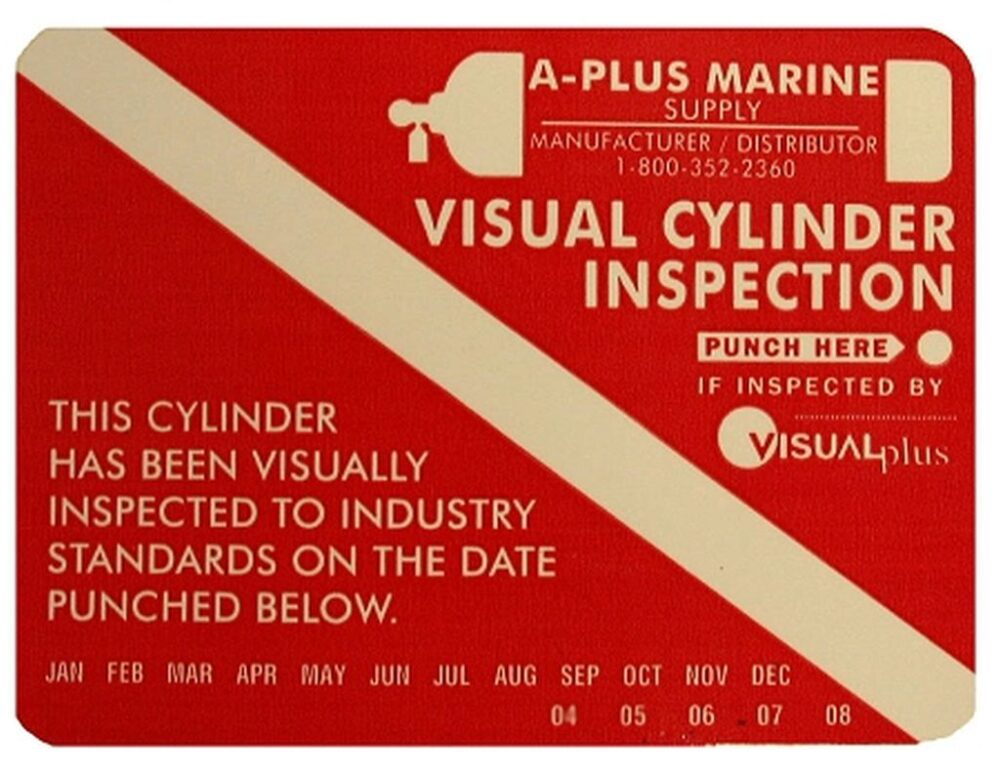 Tank Visual Inspection Sticker