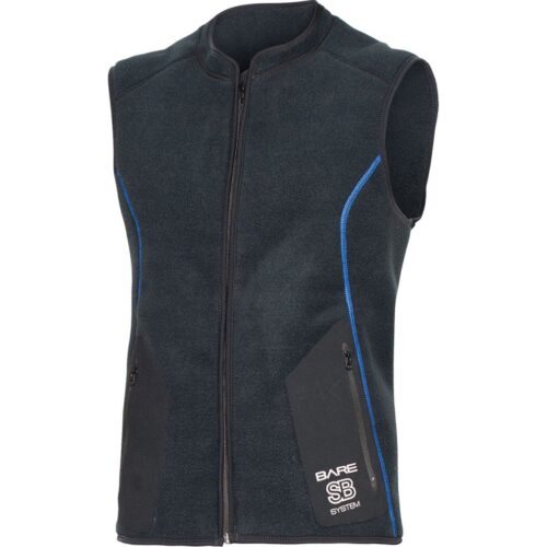SB SYSTEM Mid Layer Vest, Mens, Black - ML