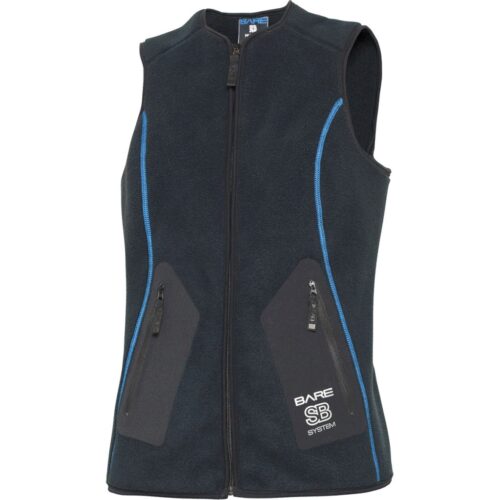 SB SYSTEM Mid Layer Vest, Womens, Black - XS