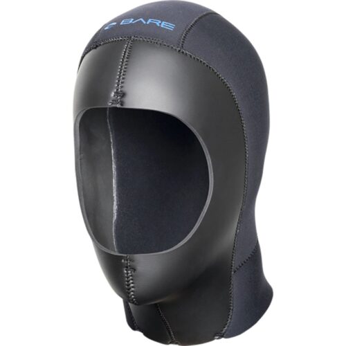 9mm ELASTEK Dry Hood, Black - SKIN OUT - 2XL
