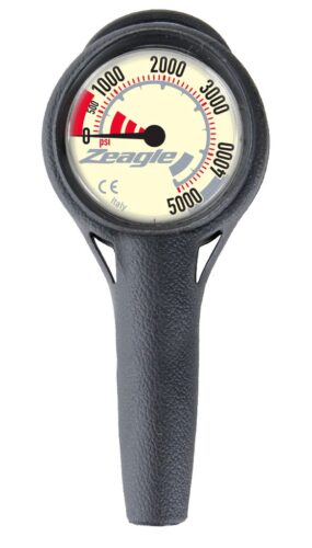 ZEAGLE 11" SINGLE GAUGE - 5000PSI W/ BLACK HOSE