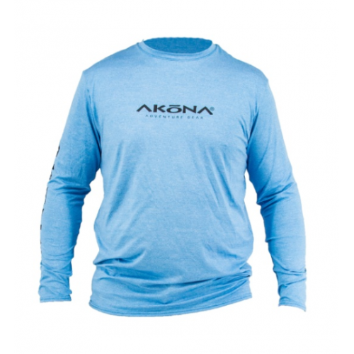 AKONA MEN'S LS SUN SHIRT, BLUE SIZE 3XL-LARGE