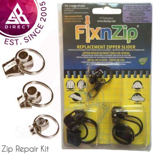 LARGE BLACK NICKEL ZIPPER SLIDER