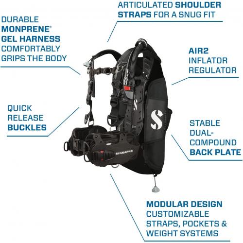 SCUBAPRO HYDROS PRO W/AIR2 MENS BCD
