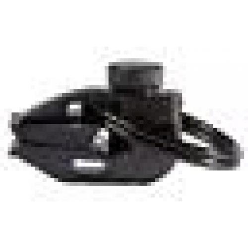 LARGE BLACK NICKEL ZIPPER SLIDER