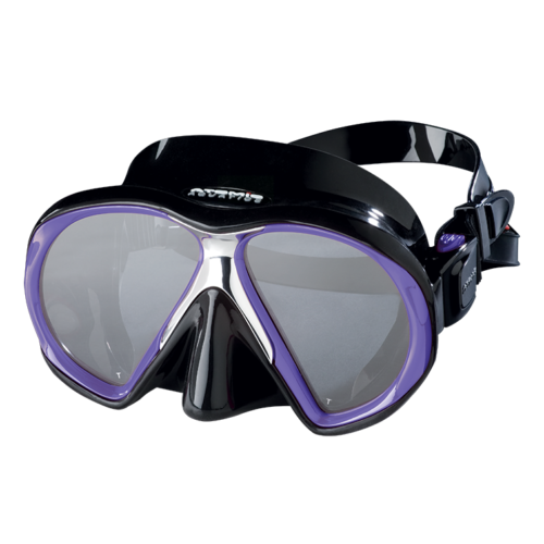 ATOMIC SUBFRAME MASK, MEDIUM FIT, BLK/PURPLE