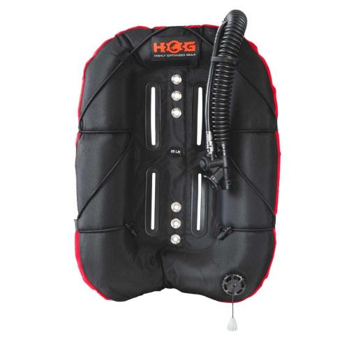 HOG 32 LB BUNGEE WING BLK AND RED
