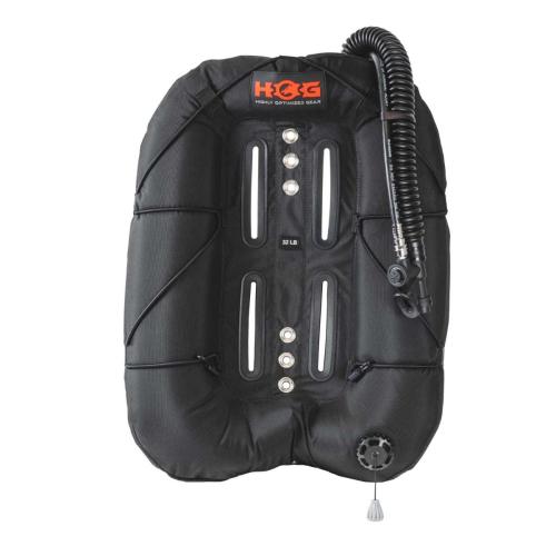 HOG 32 LB BUNGEE WING BLK AND RED
