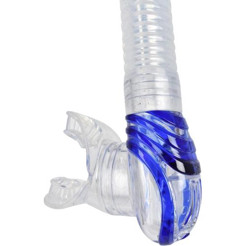 SEAC VORTEX DRY SNORKEL, BLUE/CLEAR