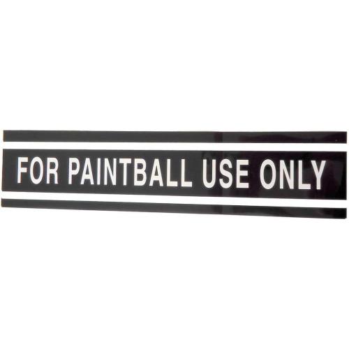 FOR PAINTBALL USE ONLY TANK STICKER