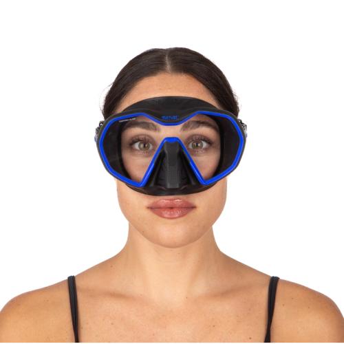 SEAC ICONA, FRAMELESS SCUBA MASK, BLACK/BLUE