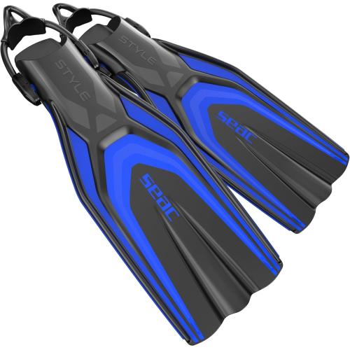 OPEN HEEL FIN STYLE SLING STRAP BLUE S/M