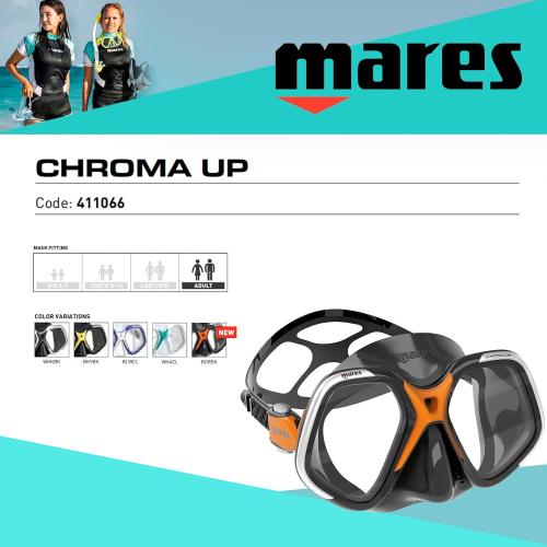 MARES CHROMA UP MASK ORANGE