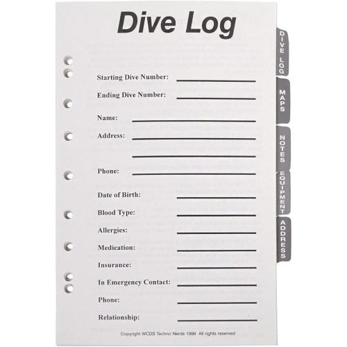 TRIDENT 3 RING LOG BOOK REFILL SET