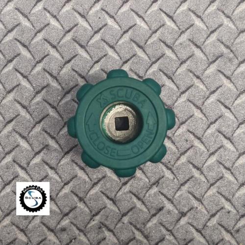 XS SCUBA HANDWHEEL GREEN - EASY GRIP